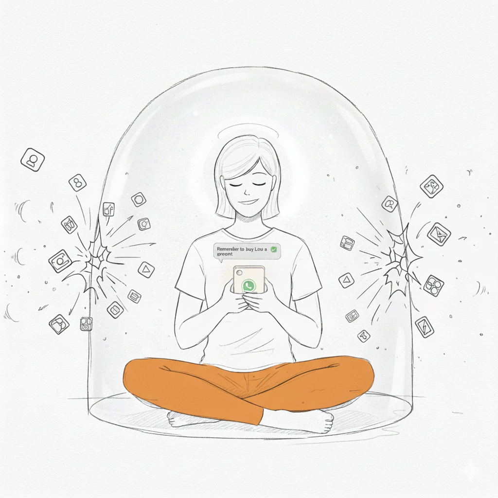 WhatsApp habit reminders illustration